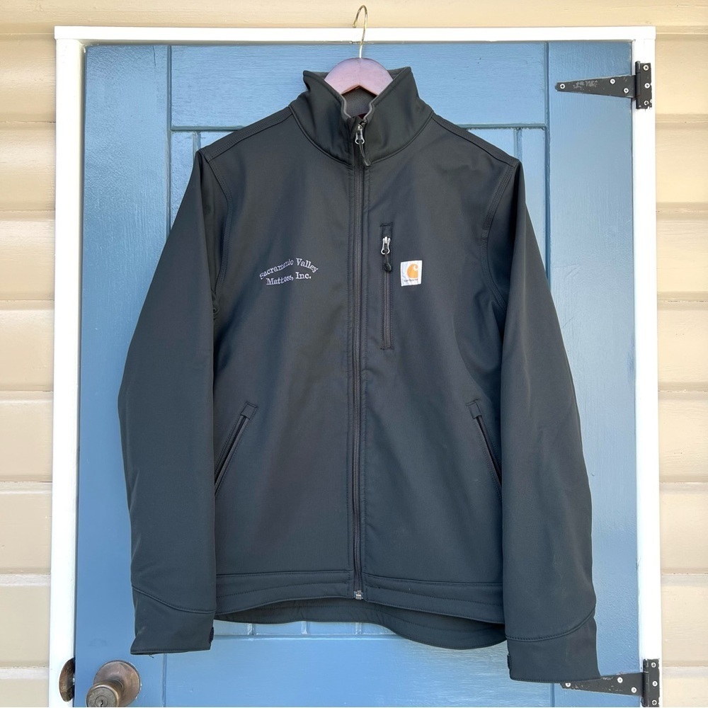 Carhartt Soft Shell Jacket Fleece Lined Rain Defender Men Size Medium